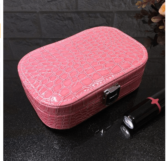 Cosmetic storage box with zipper travel portable jewelry box - Nioor