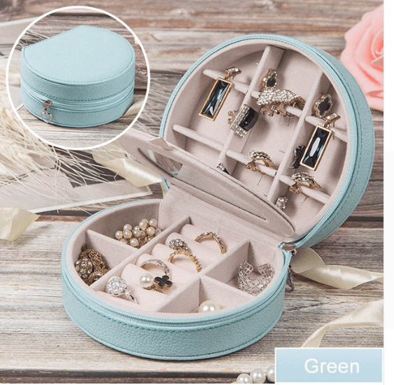 Cosmetic storage box with zipper travel portable jewelry box - Nioor