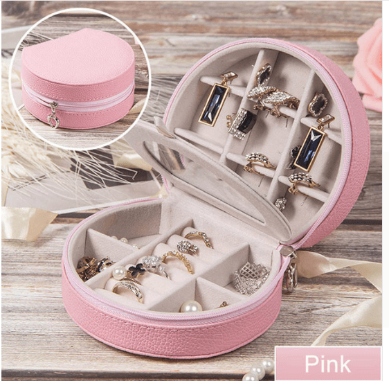 Cosmetic storage box with zipper travel portable jewelry box - Nioor