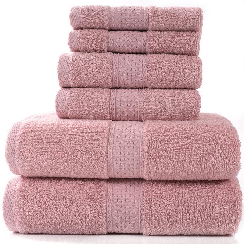 Cotton absorbent towel set of 3 pieces and 6 pieces - Nioor