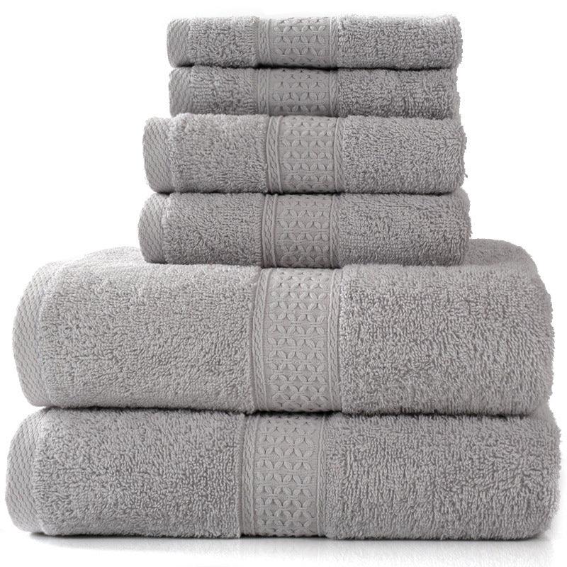 Cotton absorbent towel set of 3 pieces and 6 pieces - Nioor