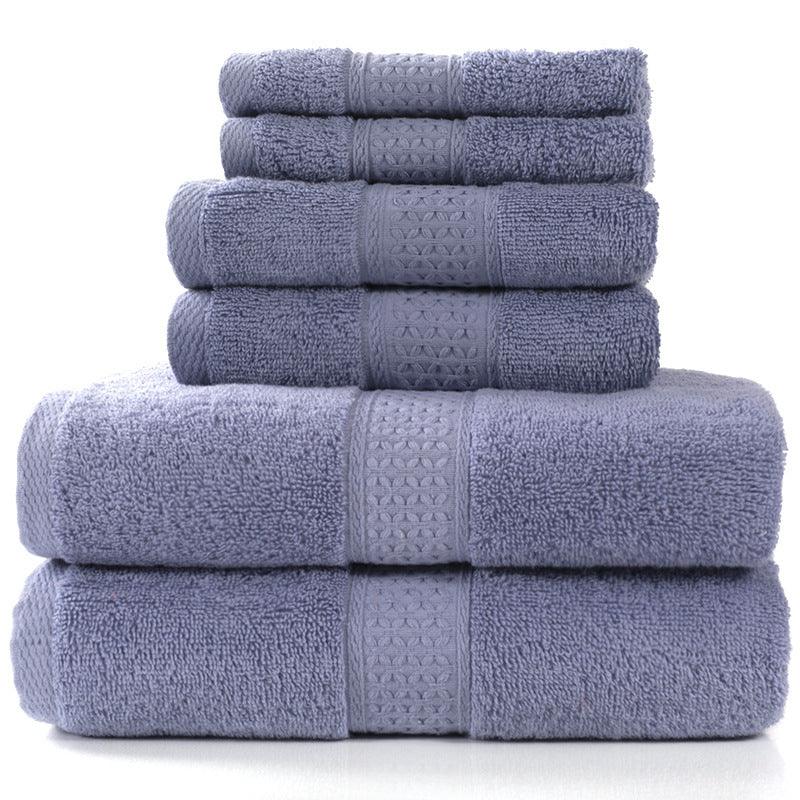 Cotton absorbent towel set of 3 pieces and 6 pieces - Nioor