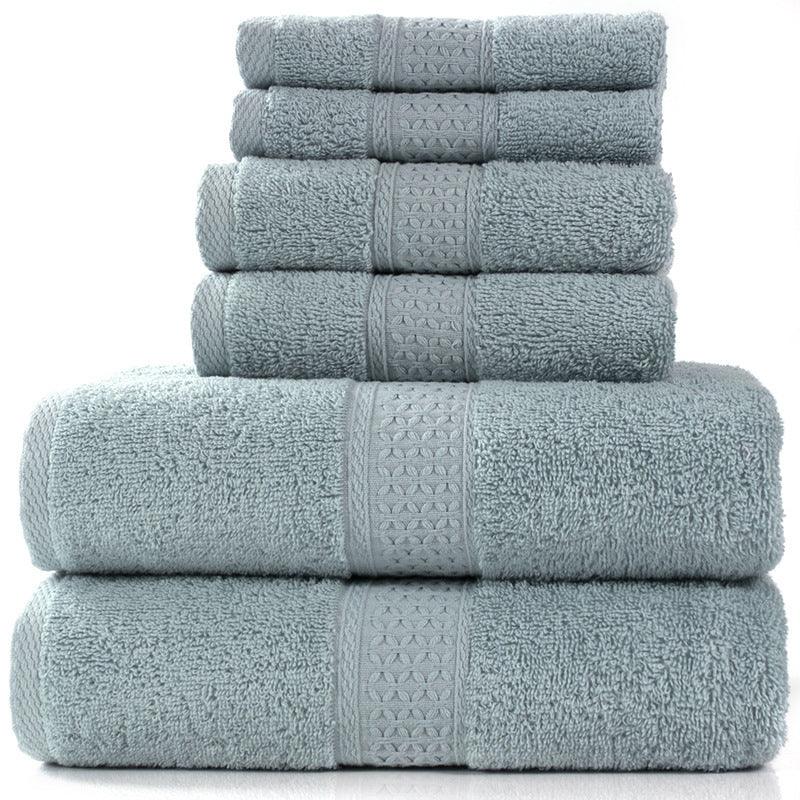 Cotton absorbent towel set of 3 pieces and 6 pieces - Nioor