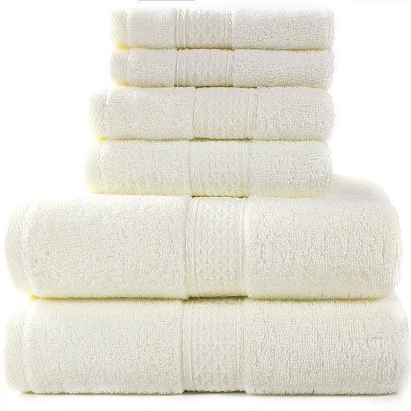 Cotton absorbent towel set of 3 pieces and 6 pieces - Nioor