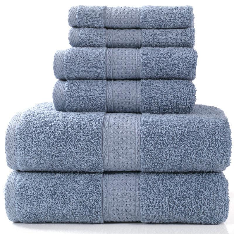 Cotton absorbent towel set of 3 pieces and 6 pieces - Nioor