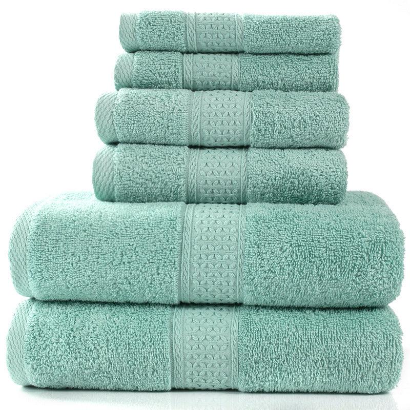 Cotton absorbent towel set of 3 pieces and 6 pieces - Nioor