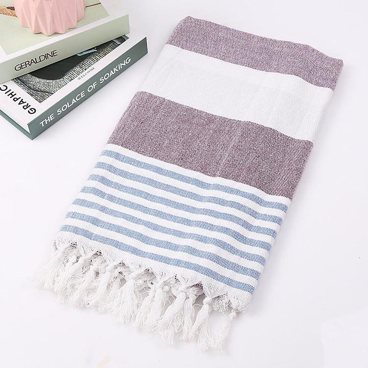 Cotton striped beach towel 100x180cm - Nioor