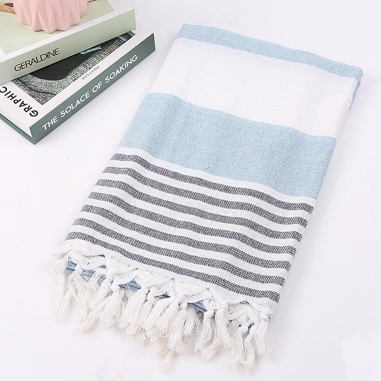 Cotton striped beach towel 100x180cm - Nioor