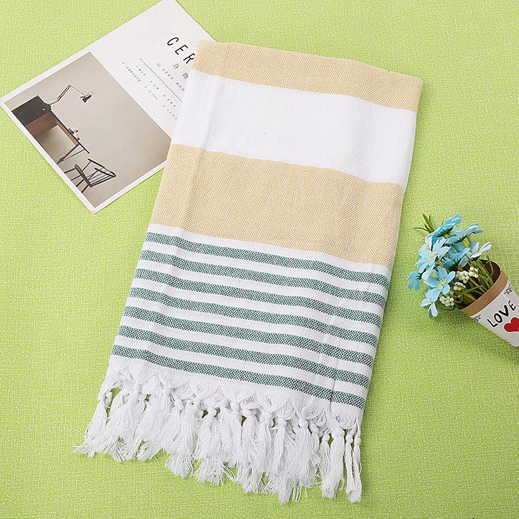 Cotton striped beach towel 100x180cm - Nioor