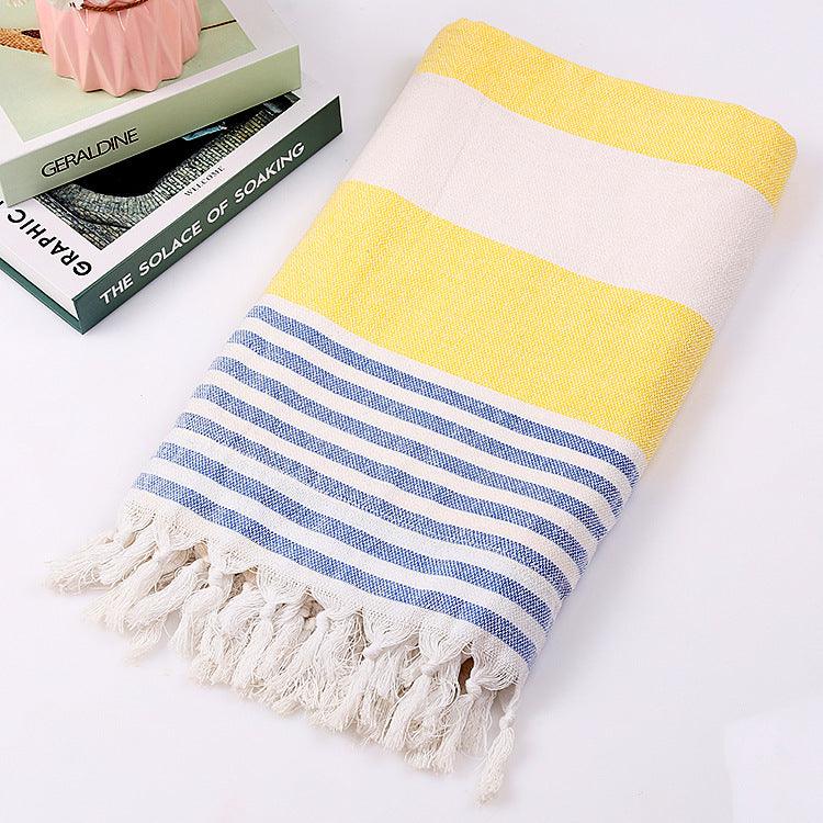 Cotton striped beach towel 100x180cm - Nioor