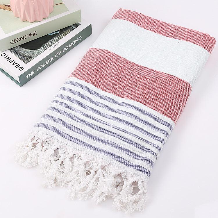 Cotton striped beach towel 100x180cm - Nioor