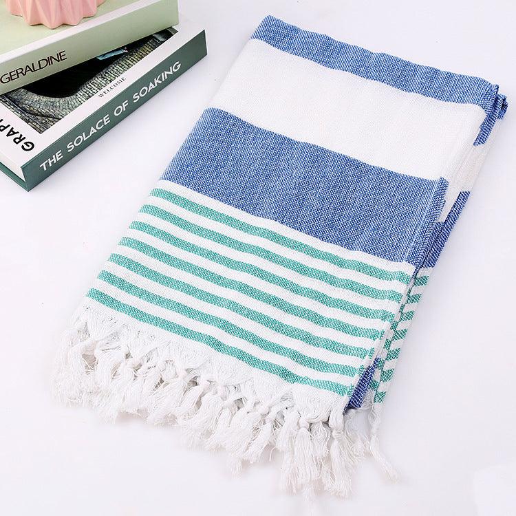 Cotton striped beach towel 100x180cm - Nioor