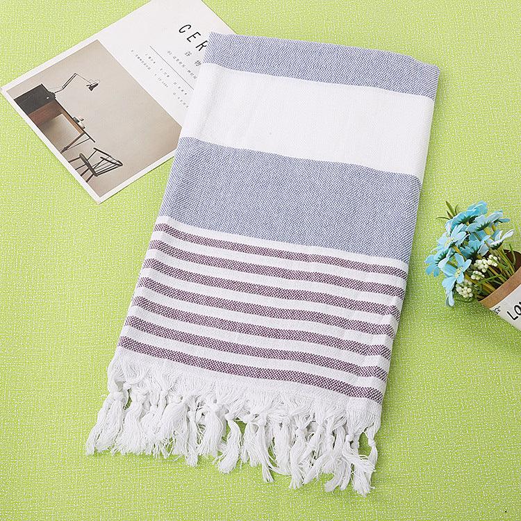 Cotton striped beach towel 100x180cm - Nioor