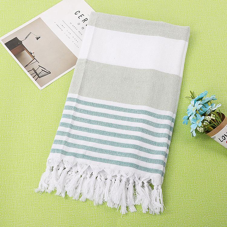 Cotton striped beach towel 100x180cm - Nioor