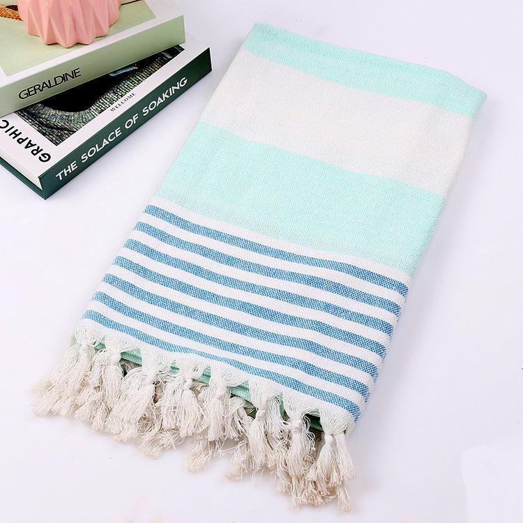 Cotton striped beach towel 100x180cm - Nioor