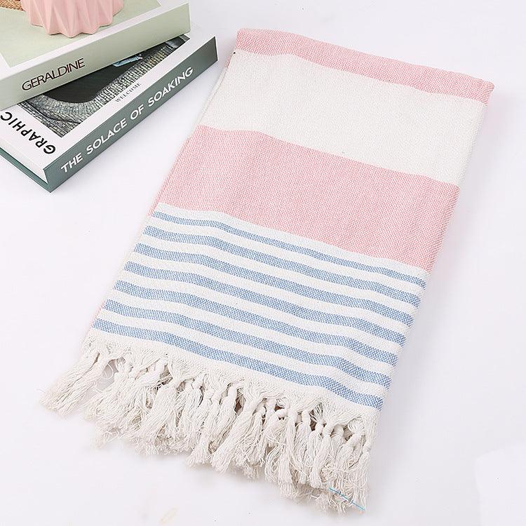 Cotton striped beach towel 100x180cm - Nioor