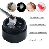 Creacked Repair Glue Nail Fiber Silk Extension Gel Fiberglass Poly UV Builder Gel Polish Manicure Art Prolonged Tool - Nioor