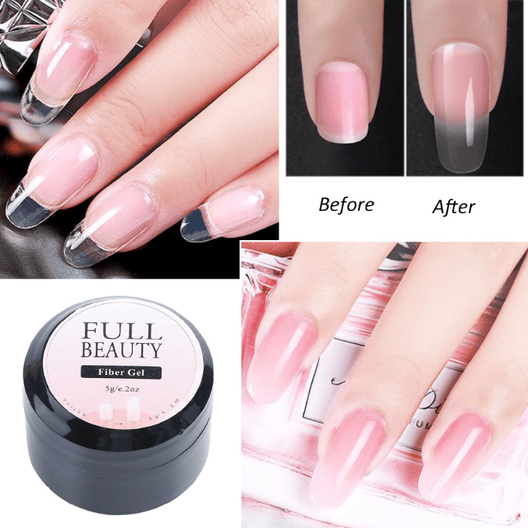 Creacked Repair Glue Nail Fiber Silk Extension Gel Fiberglass Poly UV Builder Gel Polish Manicure Art Prolonged Tool - Nioor