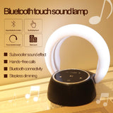 Creative Bluetooth Subwoofer Stereo Speaker LED Desk Lamp Stepless Dimming Folding Touch Atmosphere Night Light - Nioor