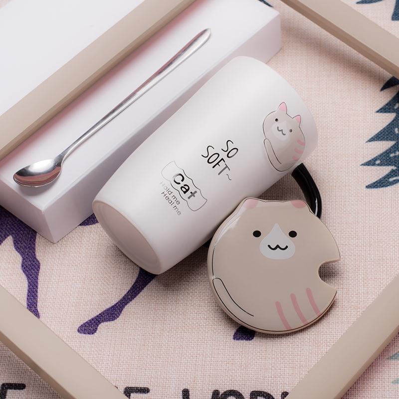 Creative Ceramic Mugs Cute Breakfast Coffee Cup Korean Versi - Nioor