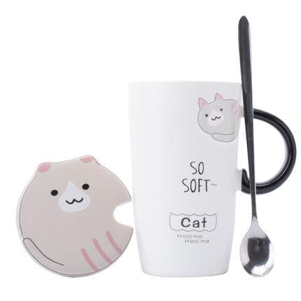 Creative Ceramic Mugs Cute Breakfast Coffee Cup Korean Versi - Nioor