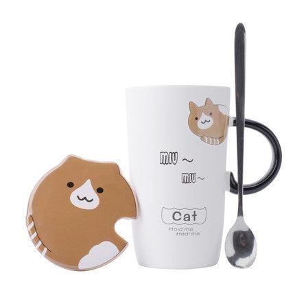 Creative Ceramic Mugs Cute Breakfast Coffee Cup Korean Versi - Nioor