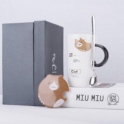 Creative Ceramic Mugs Cute Breakfast Coffee Cup Korean Versi - Nioor