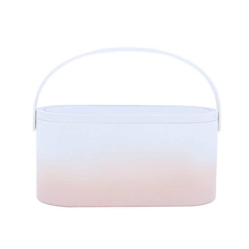 Creative Mini Muid Portable Make-Up Box Led Rechargeable Make-Up Mirror Night Light Travel Make-Up Desktop Make-Up Mirror - Nioor