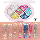 Creative Seven Color Glitter Powder Eyeshadow Palette - Nioor