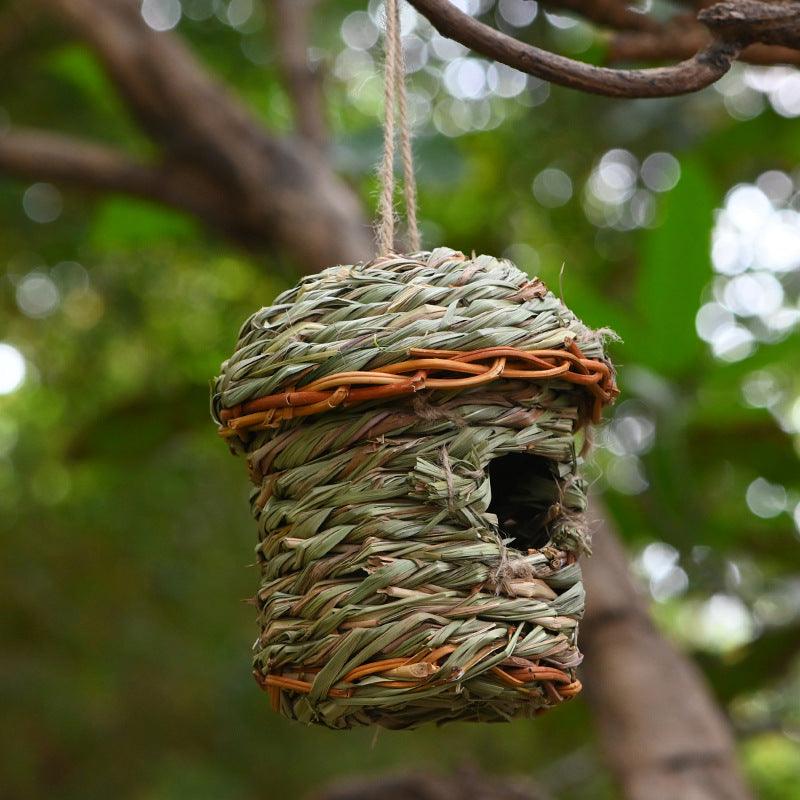 Creative Straw Birds Nest Handicraft Hand-Woven Straw Bird Cage - Nioor