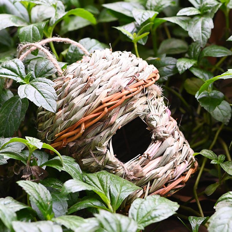 Creative Straw Birds Nest Handicraft Hand-Woven Straw Bird Cage - Nioor