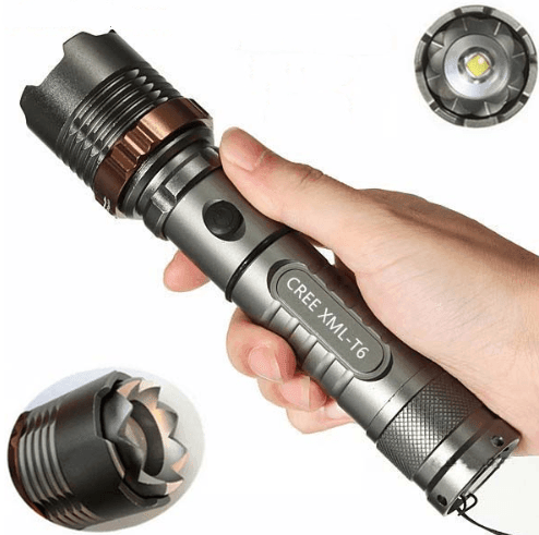 CREE t6 glare flashlight T6 flashlight T6 zoom rechargeable flashlight - Nioor