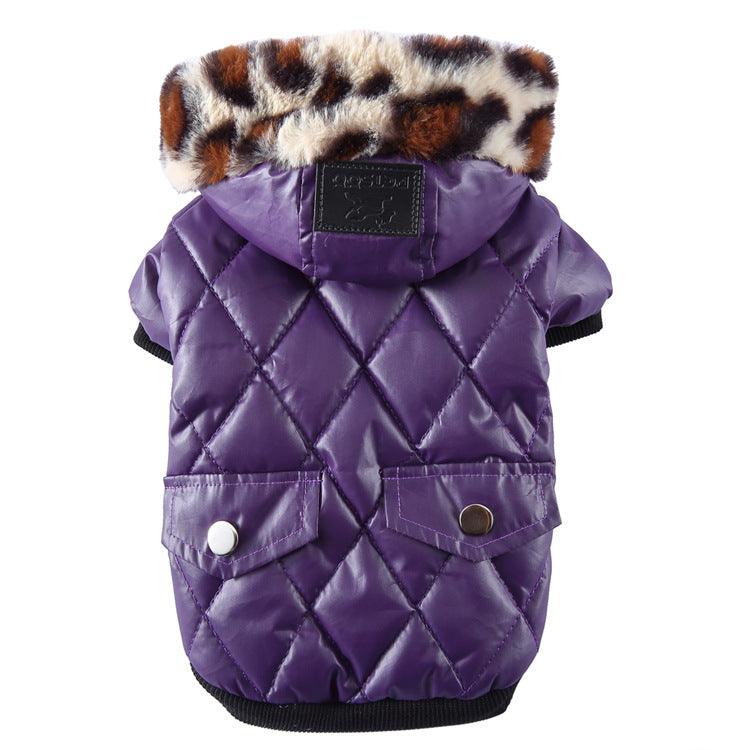 Cross-border pet supplies pet clothes dog clothes autumn and winter fur collar coat pet dog clothing - Nioor