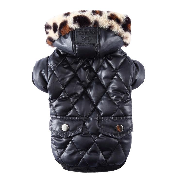 Cross-border pet supplies pet clothes dog clothes autumn and winter fur collar coat pet dog clothing - Nioor