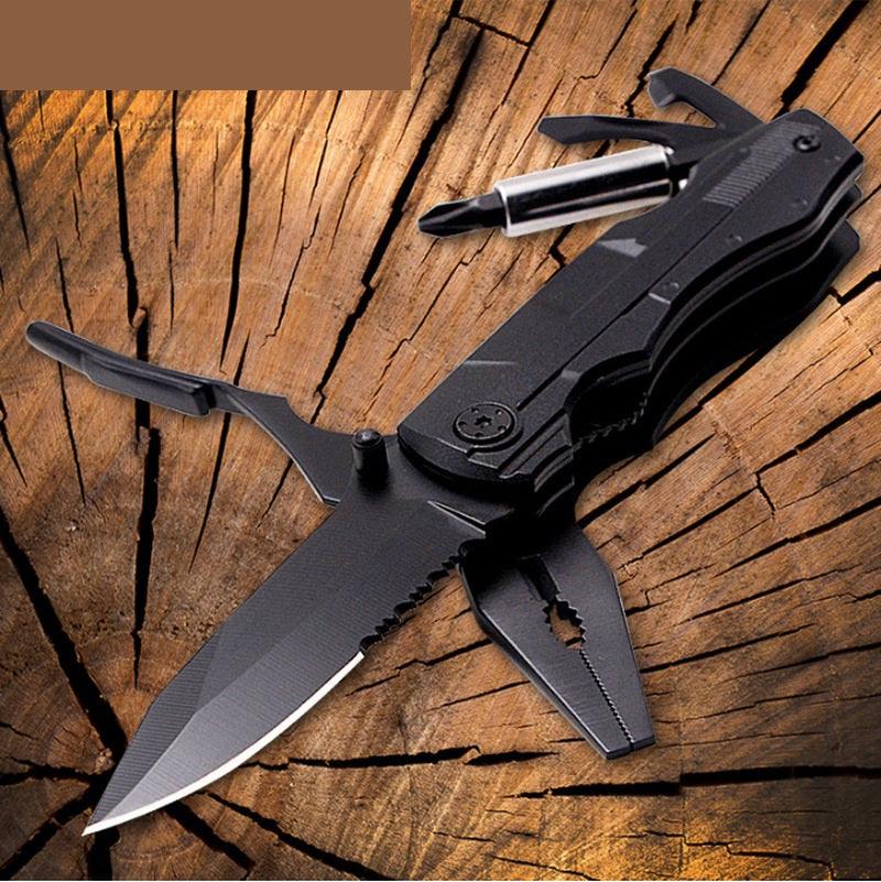 Cross-border special multi-purpose knife clamp portable folding tool pliers outdoor travel multi-function pliers gift pliers custom - Nioor