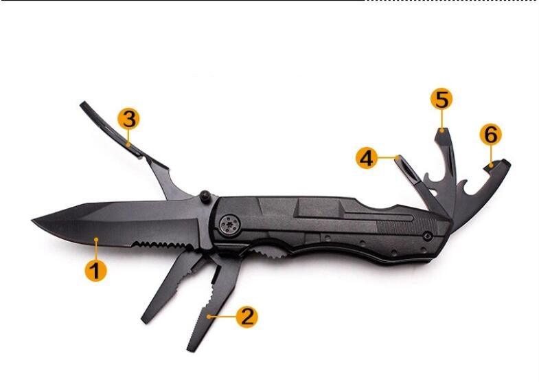 Cross-border special multi-purpose knife clamp portable folding tool pliers outdoor travel multi-function pliers gift pliers custom - Nioor