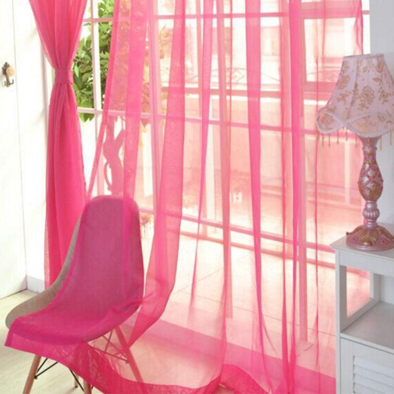 Curtains Solid Tulle Modern Curtains For Living Room Transparent Tulle Curtains Window Sheer For The Bedroom - Nioor