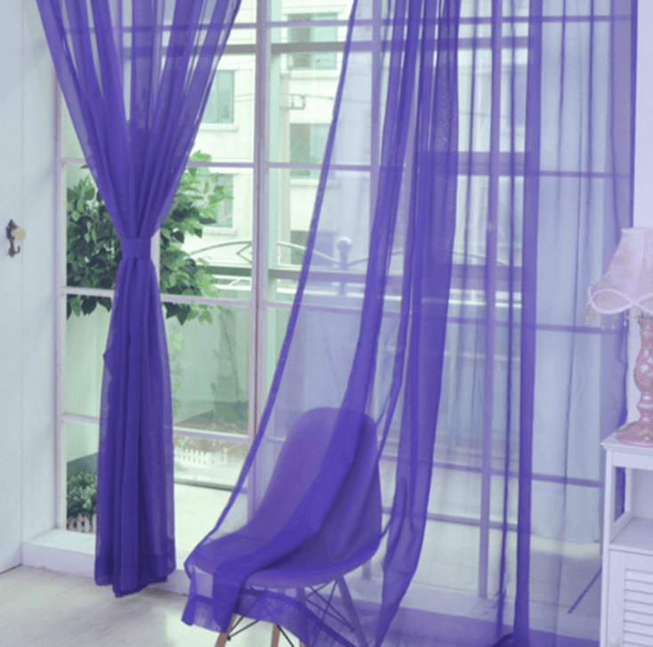 Curtains Solid Tulle Modern Curtains For Living Room Transparent Tulle Curtains Window Sheer For The Bedroom - Nioor