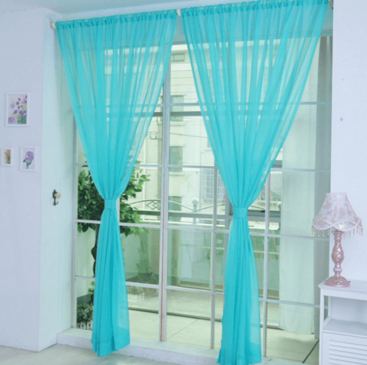 Curtains Solid Tulle Modern Curtains For Living Room Transparent Tulle Curtains Window Sheer For The Bedroom - Nioor