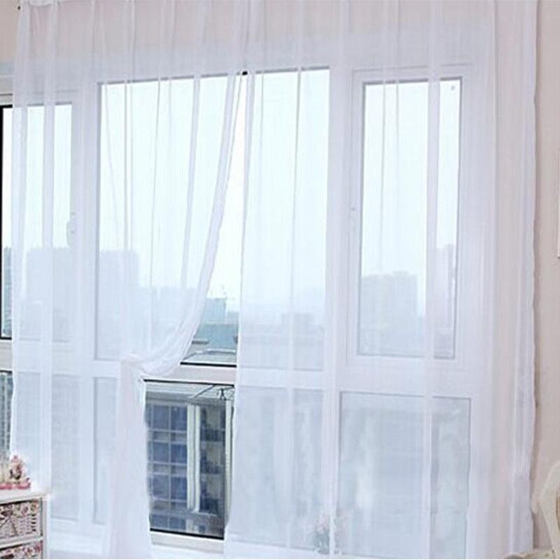 Curtains Solid Tulle Modern Curtains For Living Room Transparent Tulle Curtains Window Sheer For The Bedroom - Nioor