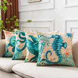 Cushion Covers Sea Turtle Printed Throw Pillow Cases For Home Decor Sofa Chair Seat - Nioor
