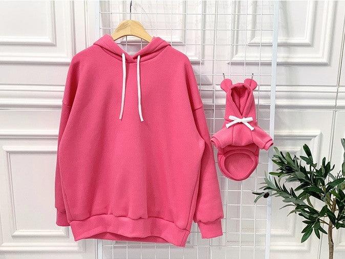 Cute Bear Ear Pet Hooded Sweater Parent-child Outfit - Nioor