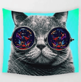 Cute Cat Tapestry Living Room House Decoration Tapestry Wall Hanging Room Decor Aesthetic - Nioor