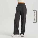 High Waist Hip Lift Yoga Wide-leg Pants Draping Slim Straight Breathable Sweat Absorbing Casual Sports Pants - Nioor