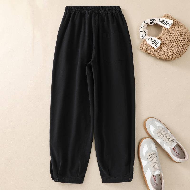 Autumn And Winter Large Size Wide Leg Pants Slimming - Nioor