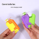 Radish Knife Mini-portable Handheld Fan