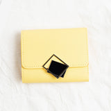 Women's Short Chic Flip Zipper Multiple Card Slots Wallet