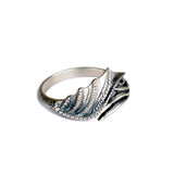 S925 Sterling Silver Dragon Wings Ring Hand Jewelry - Nioor