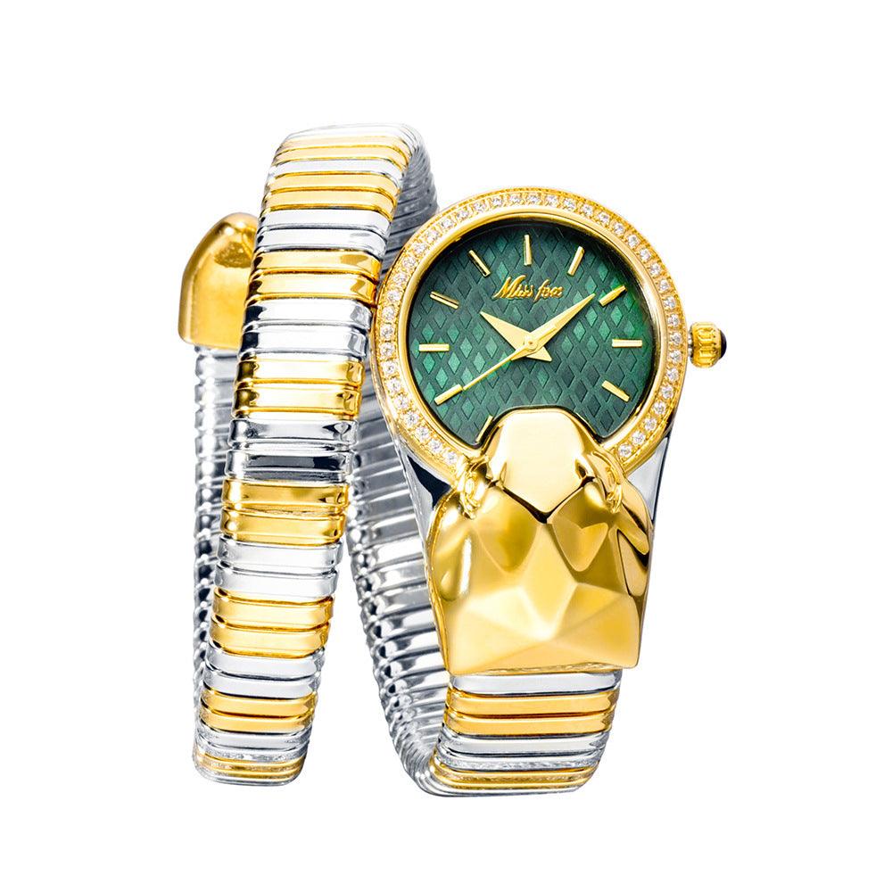 Women's Fashion Trend Diamond-encrusted Snake Watch - Nioor