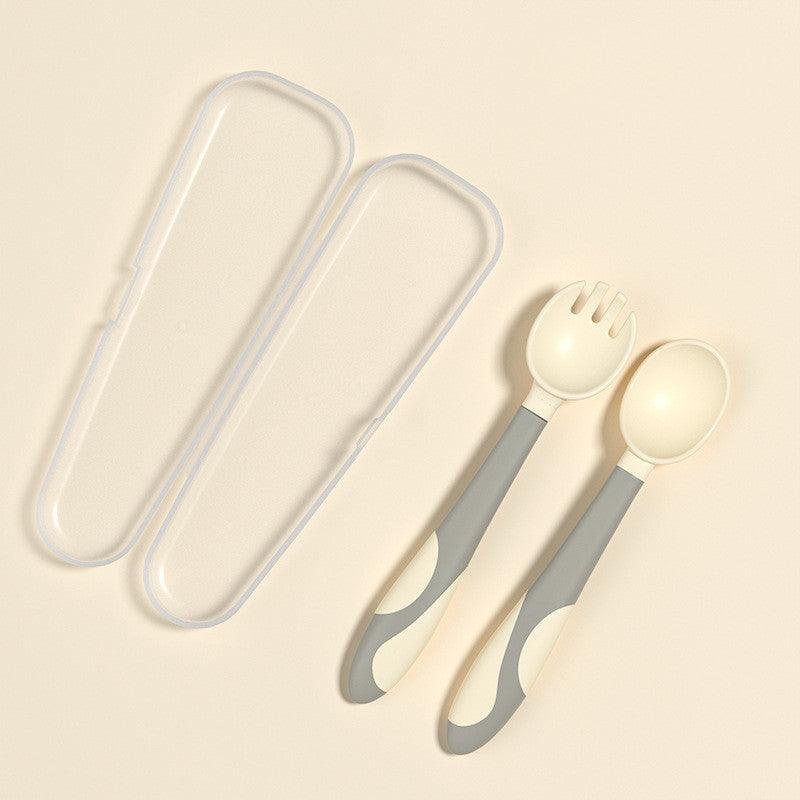 Baby Training Fork Spoon Twist Spoon Children's Tableware Set - Nioor